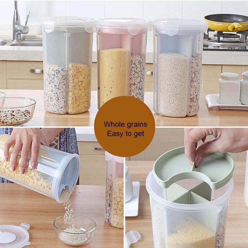 Rotating Kitchen Storage Tank Dry Food Storage Containers Cereal Storage