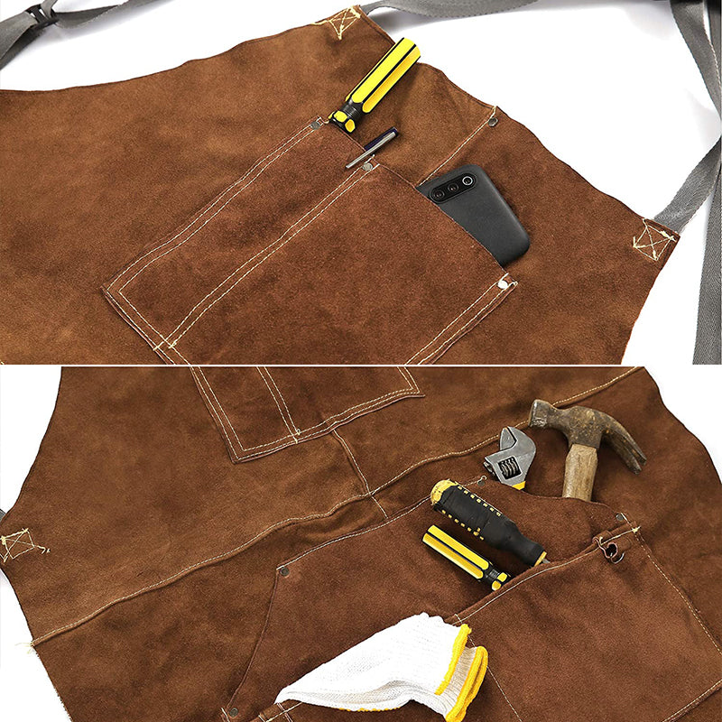 Fireproof cowhide apron