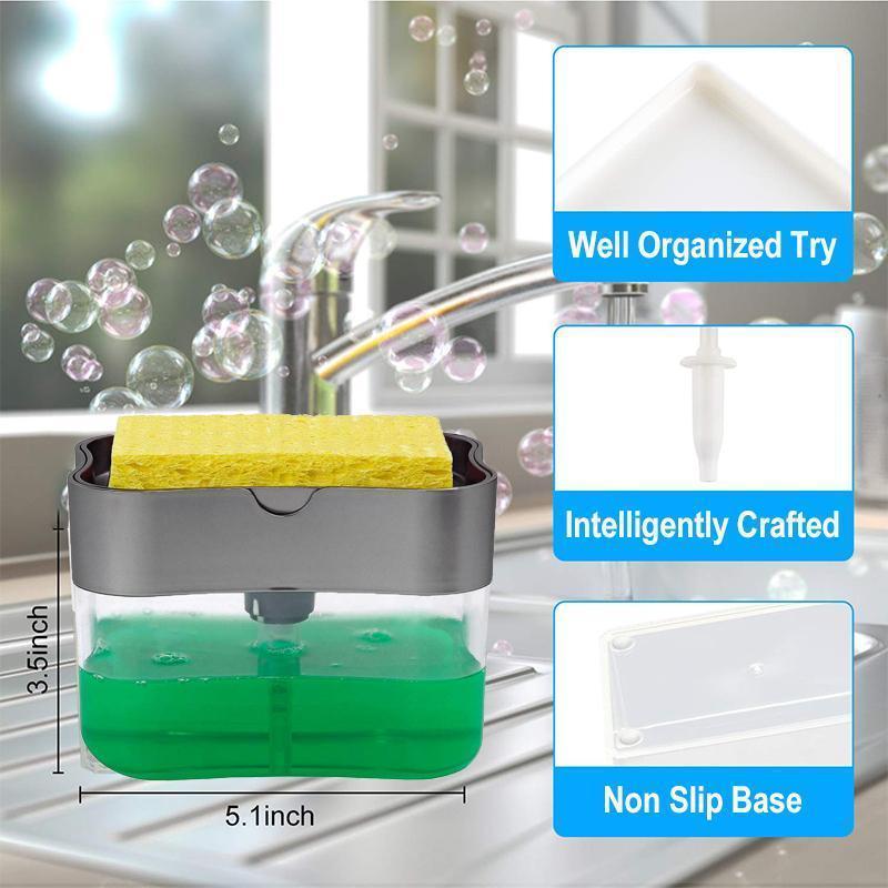 Soap Dispenser and Sponge Caddy