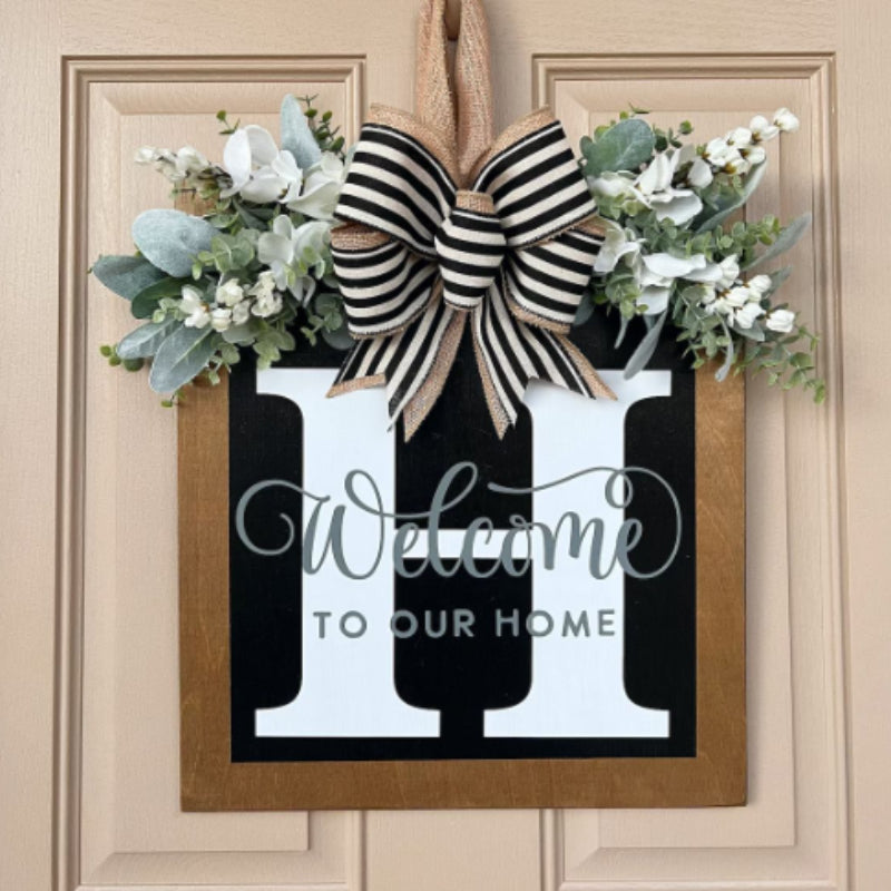 2023 NEW - Welcome Front Door Wreath