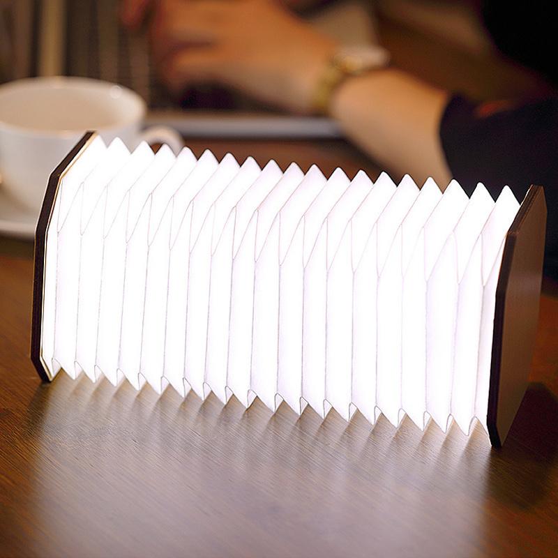 Wooden Folding Book Light