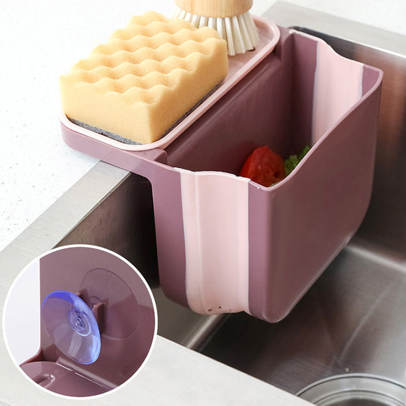 Kitchen Sink fold retractable drain basket