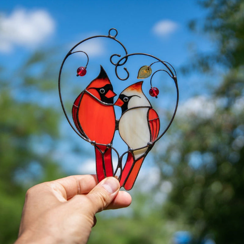 Cardinal bird home ornament