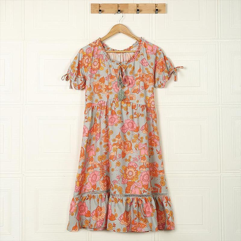 Women Summer Floral Print Dress