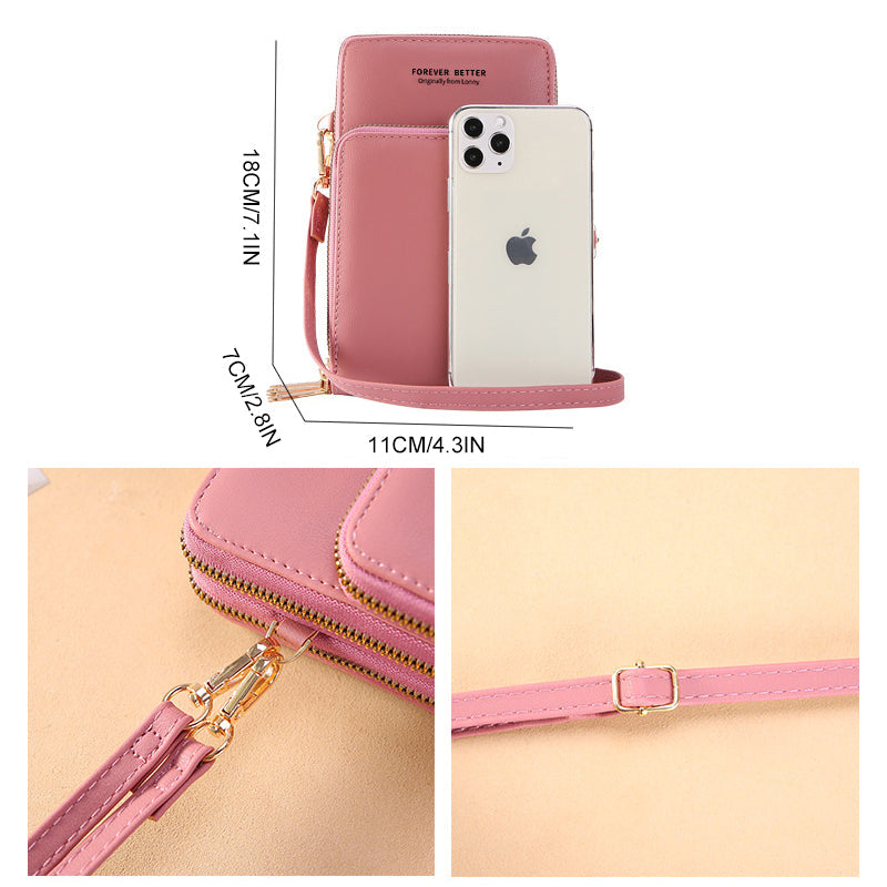 Touch screen multifunctional shoulder bag