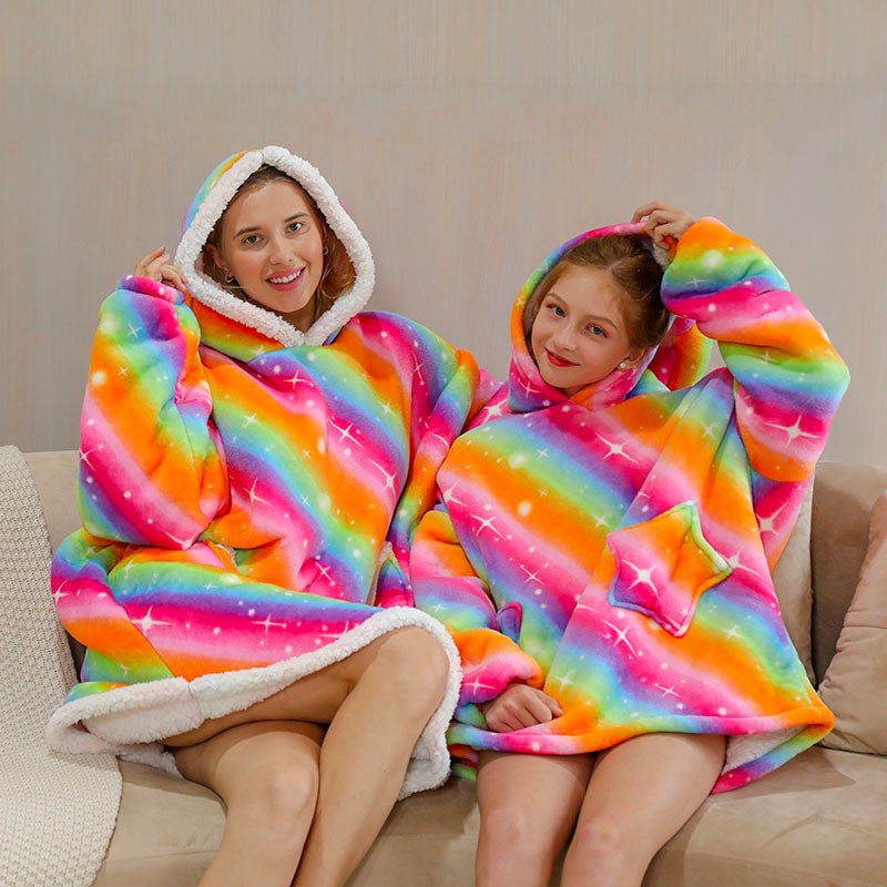 Blanket Sweatshirt with Pocket for Adults & Kids