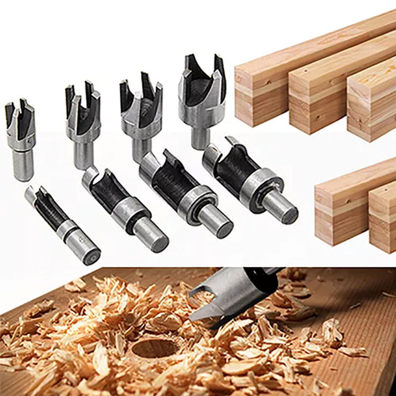 Plug Cutter Drill Bit Set Power Tool (8 PCS)