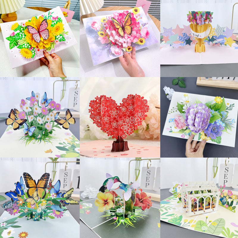 3D Handmade Flower Greeting Card