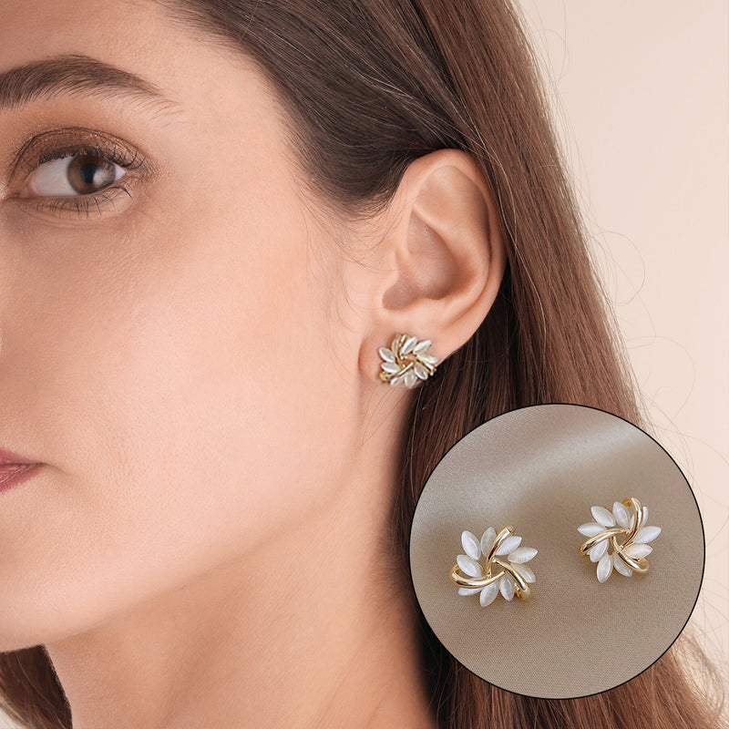 Golden Flower Earrings