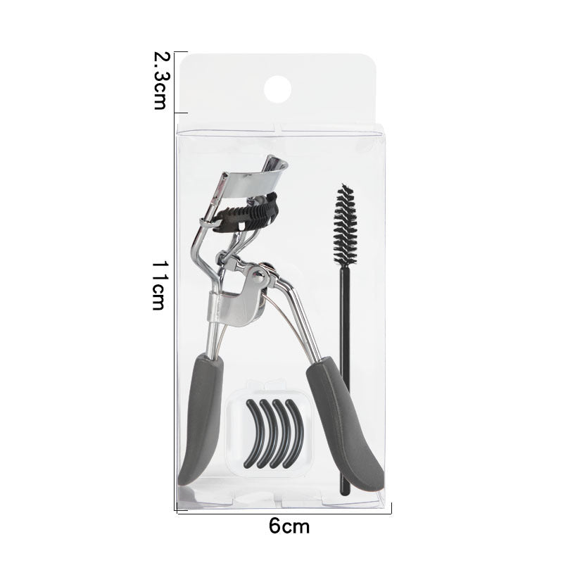 Eyelash curler with brush