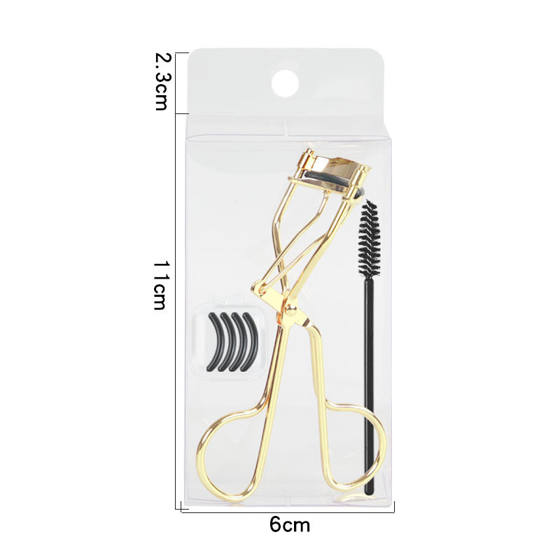 Eyelash curler with brush