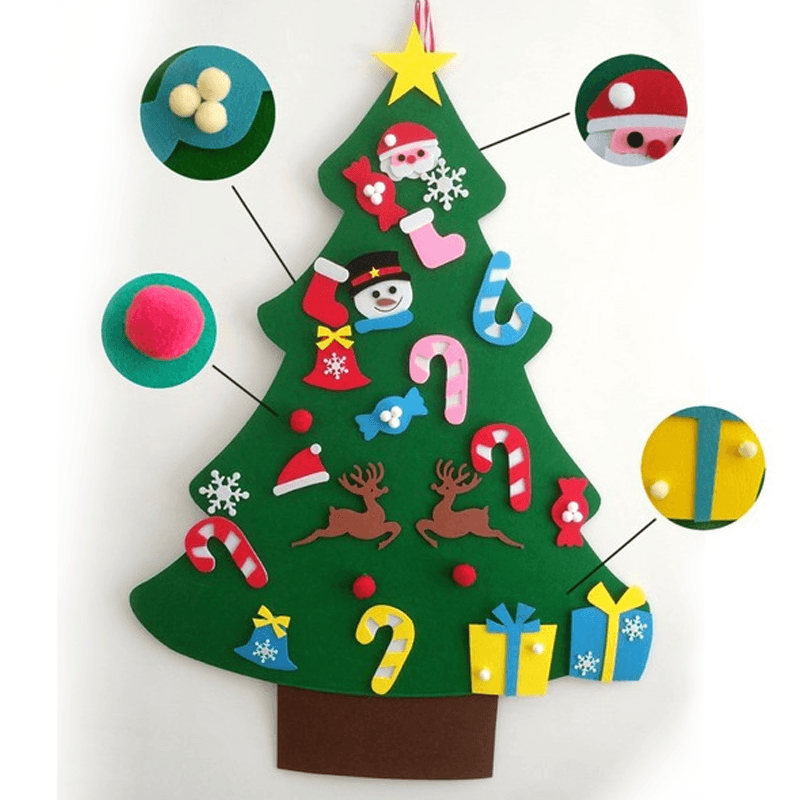 NEW UPGRADED DIY Felt Christmas Tree, A Great Gift For Kids