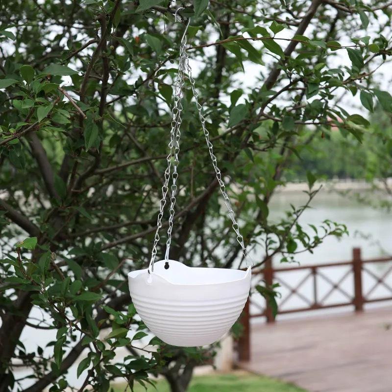 Outdoor garden hanging flower baskets