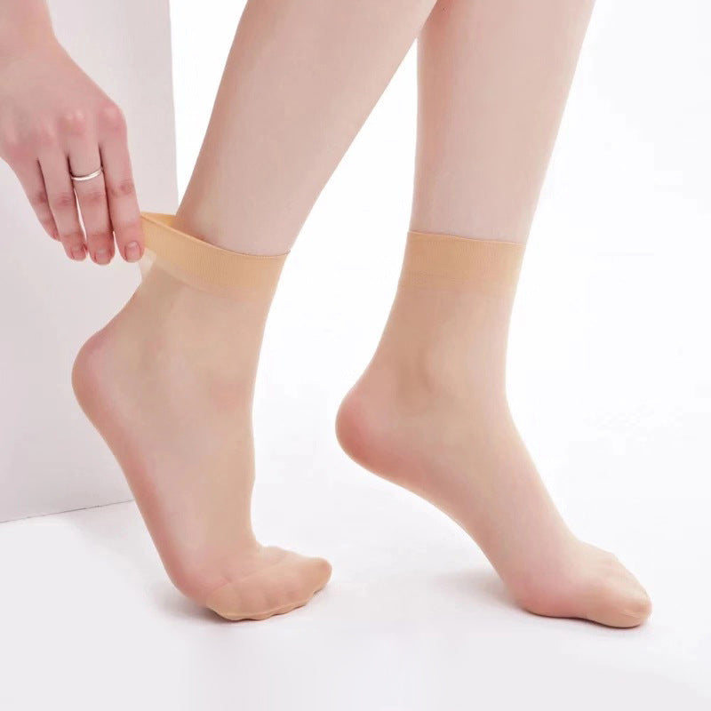 Women's Ankle-high Sheer Socks (10 pairs)