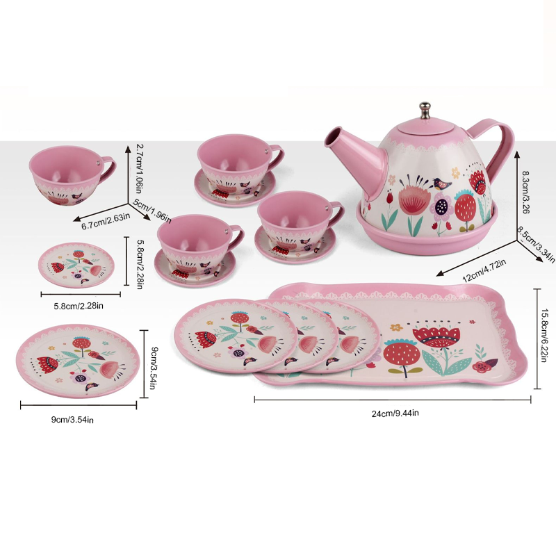 Tea Party Set, Children Pretend Play Toy