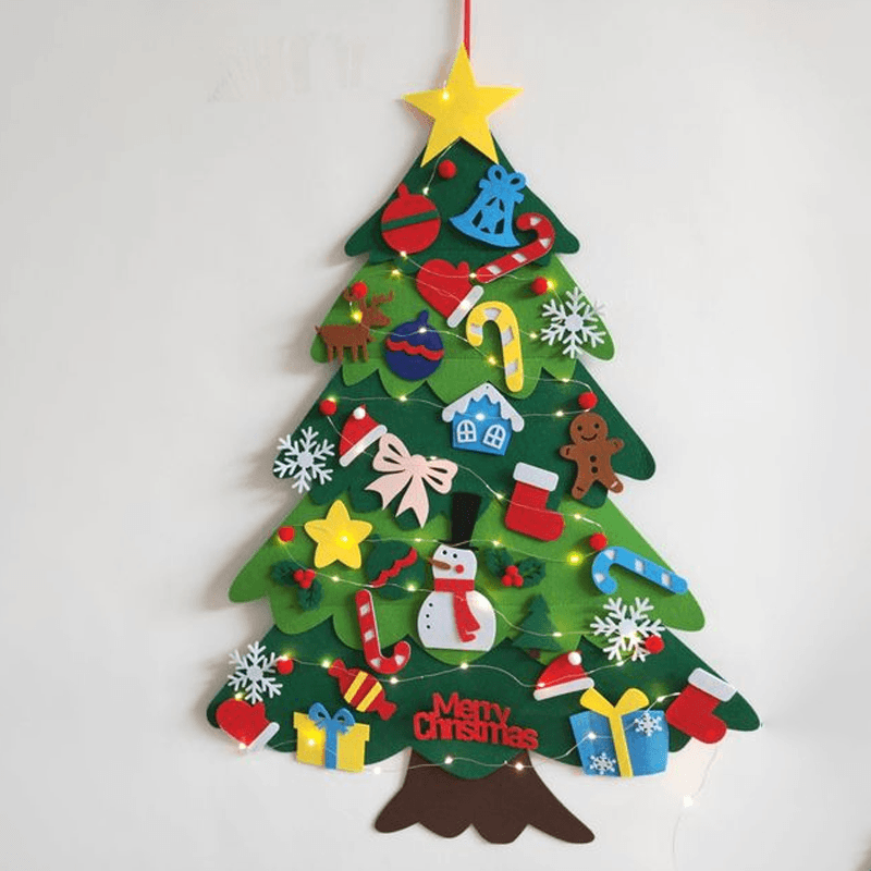 NEW UPGRADED DIY Felt Christmas Tree, A Great Gift For Kids